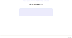 Desktop Screenshot of alpenanews.com